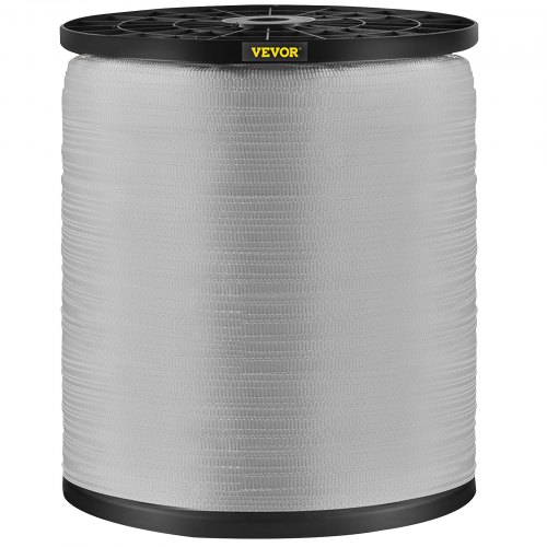 VEVOR 1800Lbs Polyester Pull Tape, 1053\' x 5/8\" Flat Tape for Wire & Cable Conduit Work Variable Functions, Flat Rope for Pulling/Loading/Packing in Any Weather CONDITON