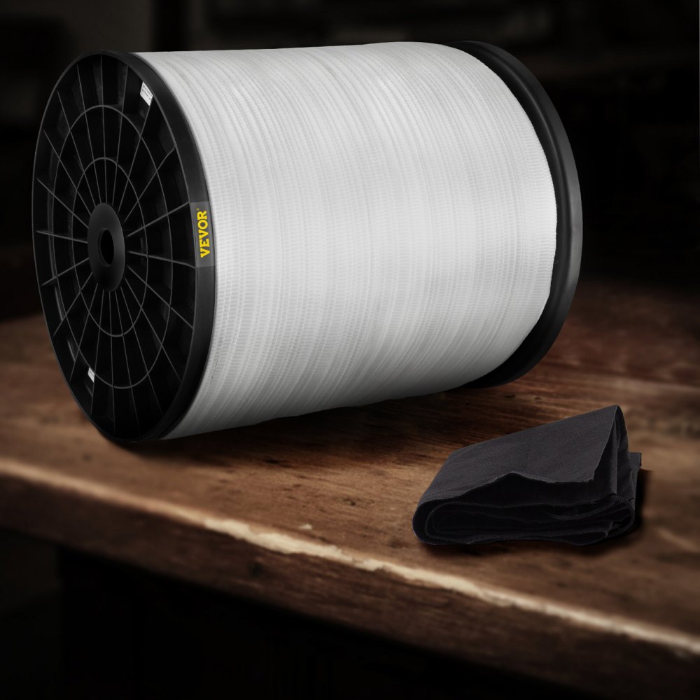 VEVOR 1800Lbs Polyester Pull Tape, 3153' x 5/8" Flat Tape for Wire & Cable Conduit Work Variable Functions, Flat Rope for Pulling/Loading/Packing in Any Weather CONDITON