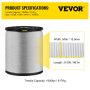 VEVOR 1800Lbs Polyester Pull Tape, 3153' x 5/8" Flat Tape for Wire & Cable Conduit Work Variable Functions, Flat Rope for Pulling/Loading/Packing in Any Weather CONDITON