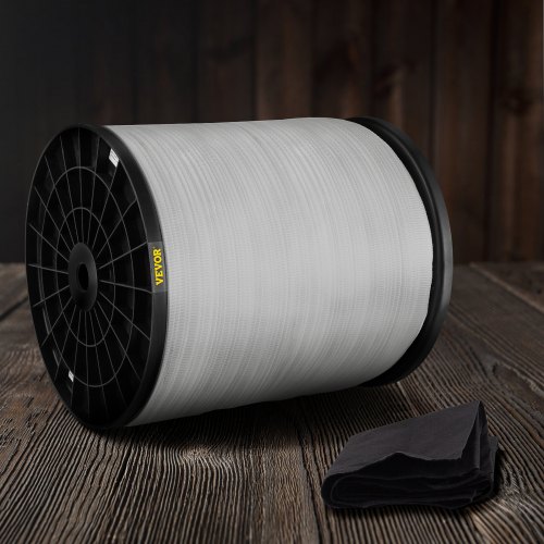 VEVOR 6000Lbs Polyester Pull Tape, 528' x 1" Flat Tape for Wire & Cable Conduit Work Variable Functions, Flat Rope for Pulling/Loading/Packing in Any Weather CONDITON