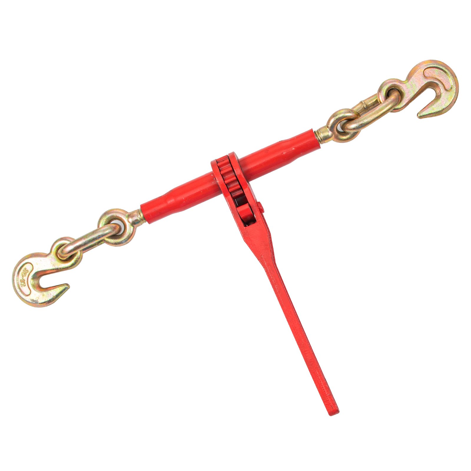 VEVOR Chain Load Binder, 5/16"-3/8" Tie Down Kit w/ 8800LBS Working Load Capacity & Two Grab Hooks, Includes (2) Ratchet Binders - (2) 21' Grade 80 Chains, Transport Load Package for Hauling, Towing