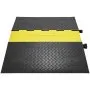 VEVOR Rubber Cable Protector Ramp, 5 Channel, 10000 kg/axle Capacity Heavy Duty Wire Cover Ramp Hose Cord Ramp Driveway, Traffic Speed Bump with Flip-Open Top Cover, ADA Compliant for Indoor & Outdoo