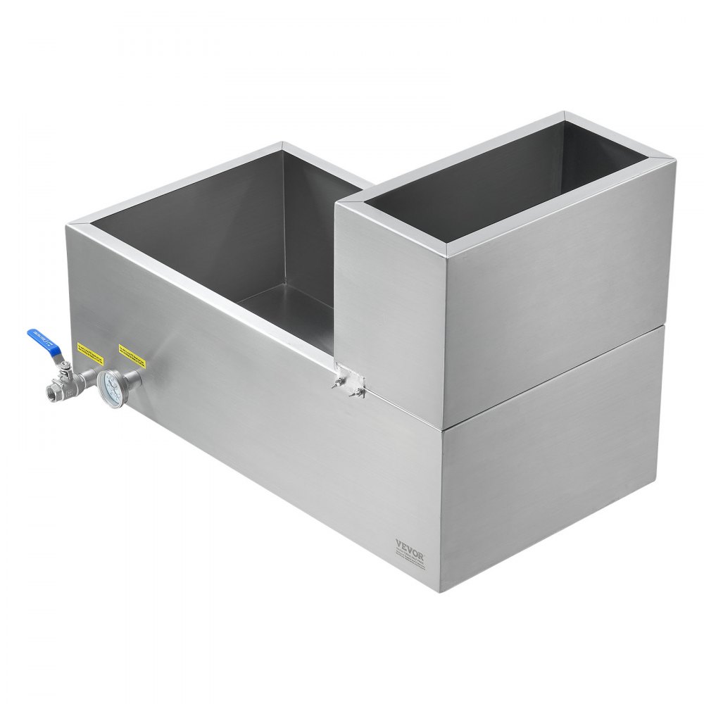 VEVOR Maple Syrup Evaporator Pan 304 Stainless Steel with Valves and Thermometer