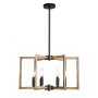 6-Light Chandelier Metal Modern Chandelier Adjustable Height for Ceilings