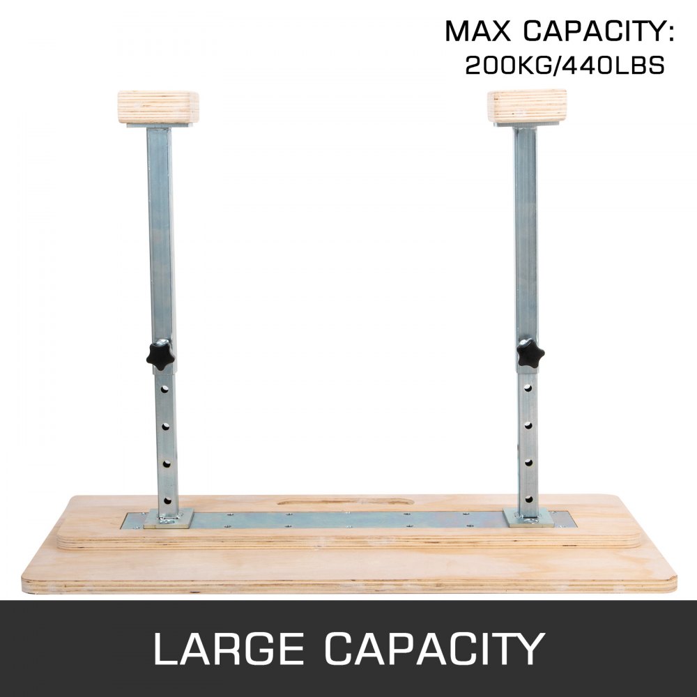 VEVOR Bastones de soporte de mano ajustables, 25 '' Altura Gimnasia Yoga Inversión Entrenamiento Pies arriba Bloques, Bastones de soporte de mano fijos Madera para yoga Gimnasia Pies arriba Entrenamiento