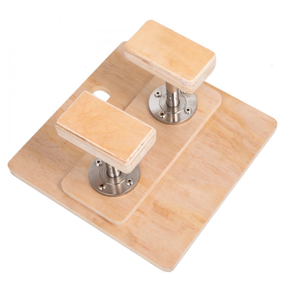 VEVOR Bastones fijos de altura de 8 pulgadas, entrenador de equilibrio de yoga de inversión de gimnasia, bastón de soporte de mano de madera con base de 16 x 16 pulgadas para entrenamiento de pies de gimnasia de yoga