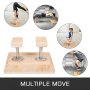 VEVOR Bastones fijos de altura de 8 pulgadas, entrenador de equilibrio de yoga de inversión de gimnasia, bastón de soporte de mano de madera con base de 16 x 16 pulgadas para entrenamiento de pies de gimnasia de yoga