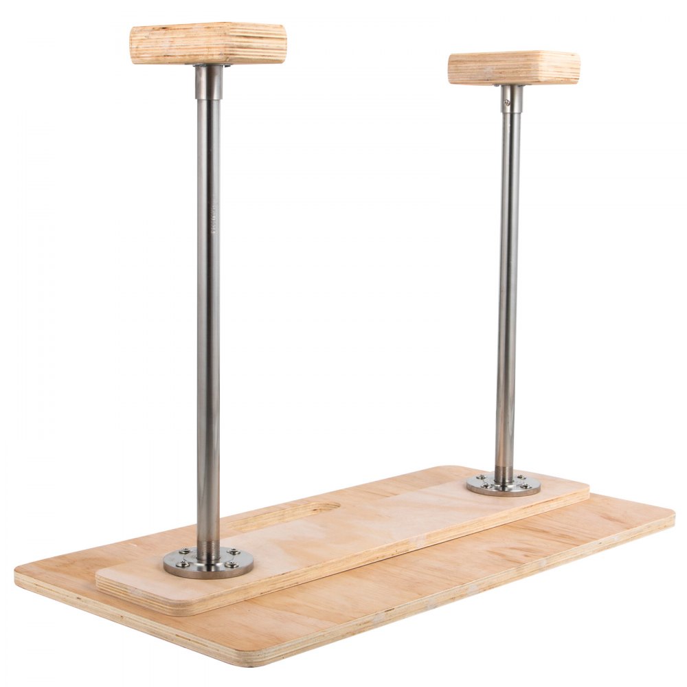 VEVOR 18'' Height Fixed Handstand Canes，400 Lbs Gymnastics Inversion Yoga Balance Trainer，Wood Hand Stand Cane 24''X16'' Base for Yoga Gymnastic Feet Up Training
