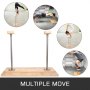 VEVOR 18'' Height Fixed Handstand Canes，400 Lbs Gymnastics Inversion Yoga Balance Trainer，Wood Hand Stand Cane 24''X16'' Base for Yoga Gymnastic Feet Up Training