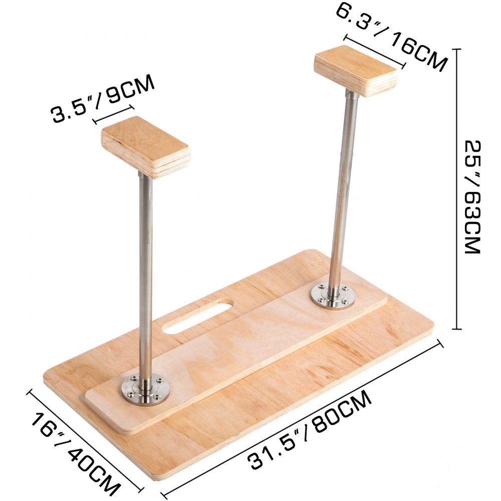 VEVOR 25'' Height Fiexed Handstand Canes, Gymnastic Yoga Inversion Training Rectangular Blocks for Yoga Gymnastic Calisthenics Crossfit Body Weight Training