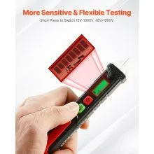 VEVOR Voltage Tester Non-Contact Voltage Tester Pen with Adjustable Sensitivity
