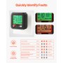 VEVOR Outlet Tester Electrical GFCI Trip Tester LCD Display Receptacle Detector