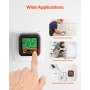 VEVOR Outlet Tester Electrical GFCI Trip Tester LCD Display Receptacle Detector