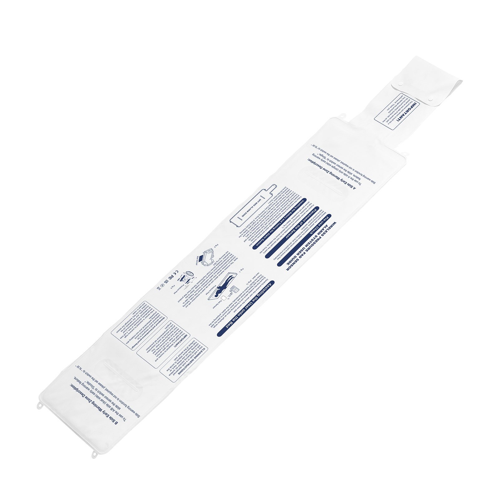 Sistema de alarma de cama VEVOR Early Alert, sensor inalámbrico con botón de llamada y buscapersonas, alarmas de seguridad y prevención de caídas para personas mayores, pacientes con demencia y adultos (25,4 x 89,4 cm)