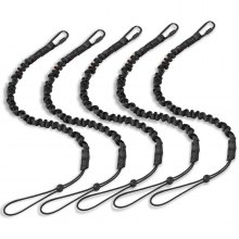 VEVOR 5 Pack Tool Lanyard Fall Protection Tools Leash with Screw Lock Carabiner