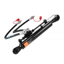 VEVOR Hydraulic Top Link Cat.1-1 (11 in, 20-7/8~31-7/8 in ), Hydraulic Cylinder with 2 Hoses & G3/8" Check Valve
