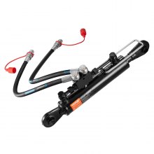 VEVOR Hydraulic Top Link Cat.1-1 (8-1/4 in, 18-1/8~26-3/8 in ), Hydraulic Cylinder with 2 Hoses & G3/8" Check Valve