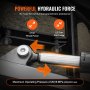 VEVOR Hydraulic Top Link Cat. 2-2（8-5/16 in, 19-11/16~28 in), Hydraulic Cylinder with 2 Hoses & G3/8" Check Valve
