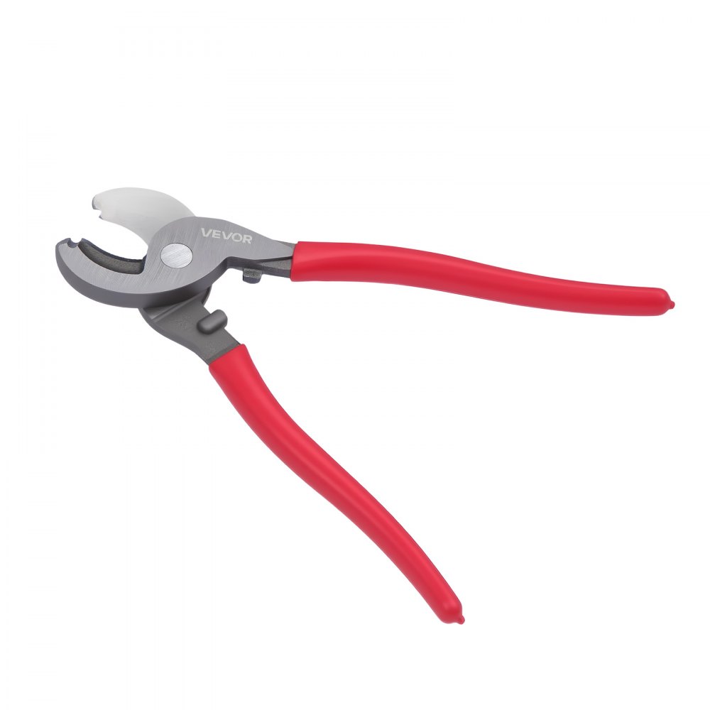 VEVOR High Leverage Cable Cutter, 235 mm Compact, Forged Blades and PVC-Coated Handles, Heavy Duty Cable Cutting Pliers Tool for 4/0 AWG Aluminum, 2/0 AWG Soft Copper and 100-Pair 24AWG Comm Cable