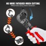 VEVOR Ratcheting Cable Cutter, 250mm Ratchet Wire and Cable Cutter, Cut up to 240 mm², with Comfortable Grip Handles, Easy to Use Quick-Release Lever, Silicon-Manganese Spring Steel Blade