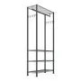 VEVOR Clothing Garment Rack, Heavy Duty Clothing Garment Rack, 4 Adjustable Tiers Clothing Racks with Carbon Steel, 227 kg Load Capacity Closet Wardrobe for Bedroom, Clothing Store, Hallway