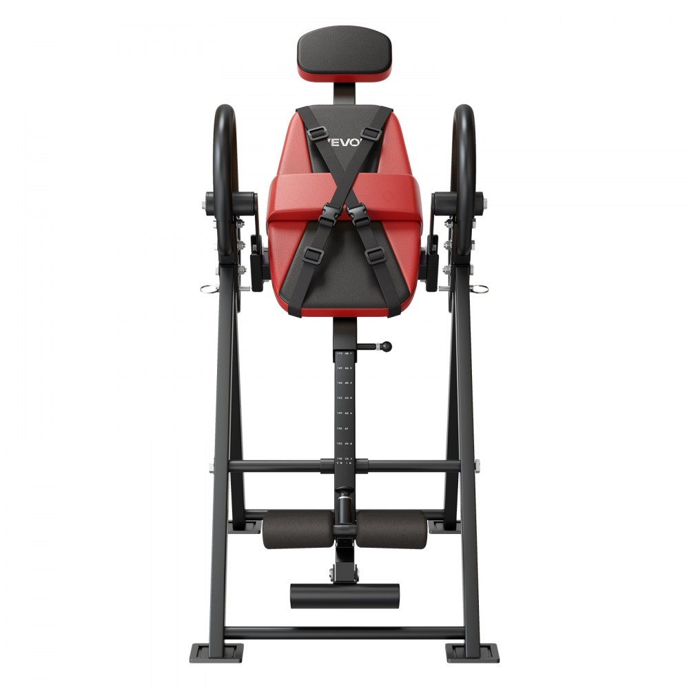 VEVOR Inversion Table, 136 kg Capacity Heavy Duty Inverted Table, Back Inverter Stretcher with Dual-Roller Locking, Decompression Tables for Shoulders, Neck, Back, Multi-Angle Adjustable Tether Strap
