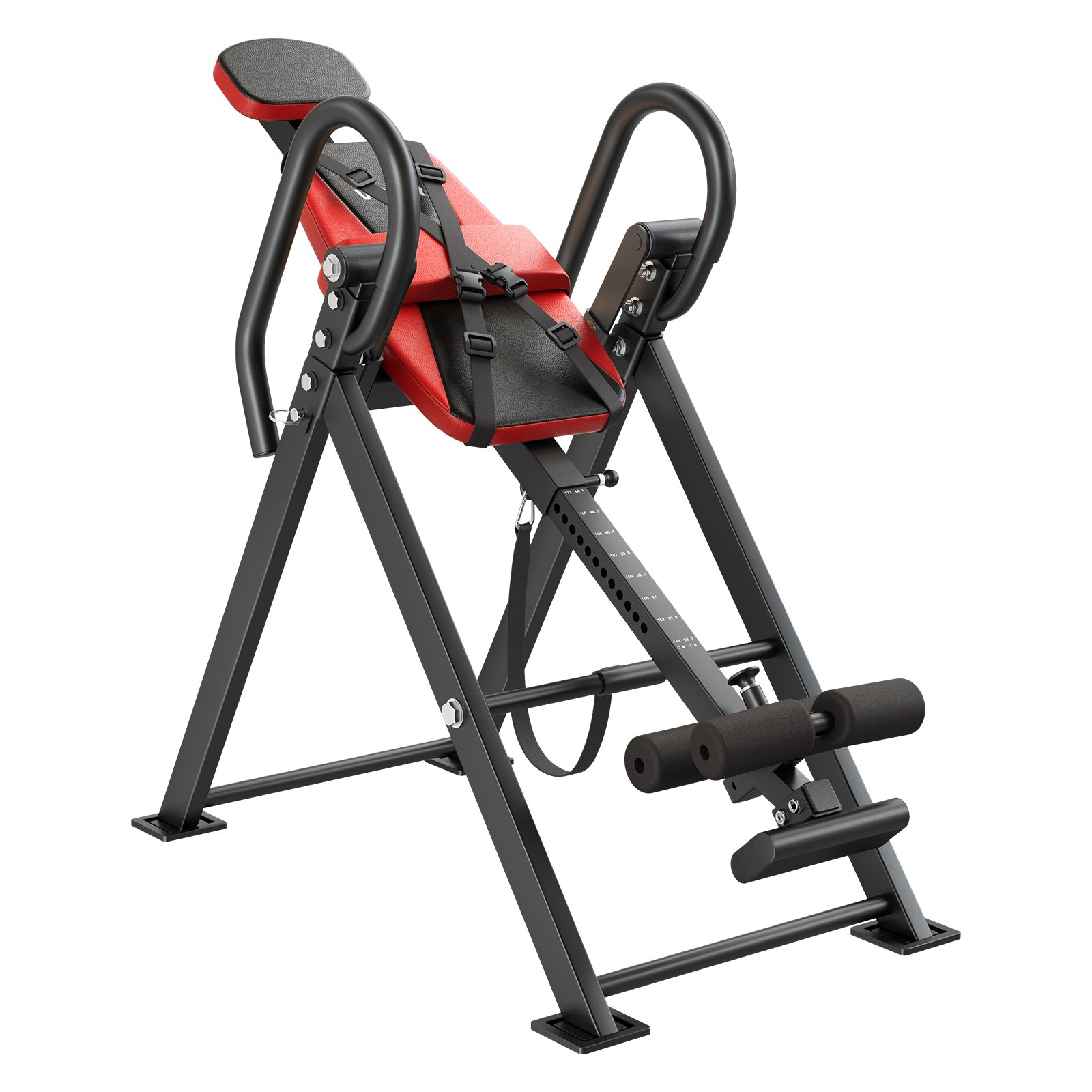 VEVOR Inversion Table, 136 kg Capacity Heavy Duty Inverted Table, Back Inverter Stretcher with Dual-Roller Locking, Decompression Tables for Shoulders, Neck, Back, Multi-Angle Adjustable Tether Strap