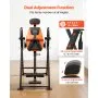 VEVOR Inversion Table, 300 lbs Capacity Heavy Duty Back Inverter Stretcher, Inverted Table with Dual-Roller Locking, Decompression Tables for Shoulders, Neck, Back, Multi-Angle Adjustable Tether Strap