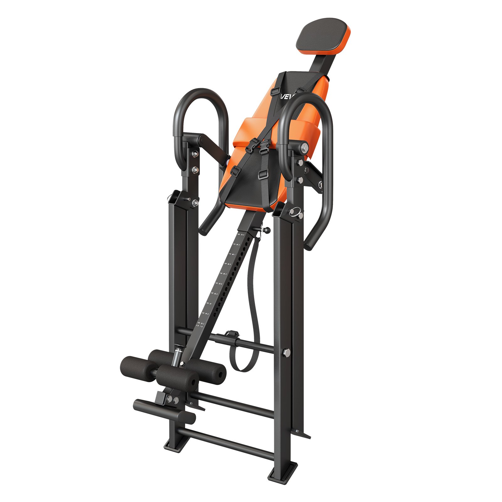 VEVOR Inversion Table, 300 lbs Capacity Heavy Duty Back Inverter Stretcher, Inverted Table with Dual-Roller Locking, Decompression Tables for Shoulders, Neck, Back, Multi-Angle Adjustable Tether Strap