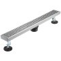 VEVOR Linear Drain 304 Stainless Steel Infinity Drain 36x2.75in Linear Tile Drain 30L/Min High Flow Capacity Invisible Drain With ''V'' Shape Shower Floor Drain For Kitchens, Bathrooms, Garages.