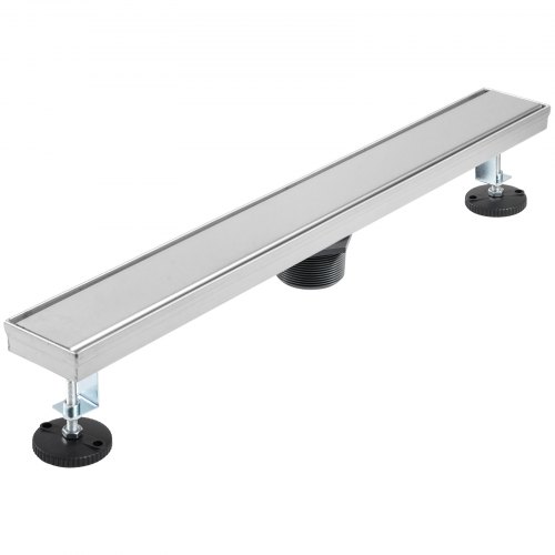 VEVOR Linear Drain 304 Stainless Steel Infinity Drain 24x2.75in Linear Tile Drain 30L/Min High Flow Capacity Invisible Drain With ''V'' Shape Shower Floor Drain For Kitchens, Bathrooms, Garages.