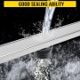 VEVOR Linear Drain 304 Stainless Steel Infinity Drain 36x2.75in Linear Tile Drain 30L/Min High Flow Capacity Invisible Drain With ''V'' Shape Shower Floor Drain For Kitchens, Bathrooms, Garages.