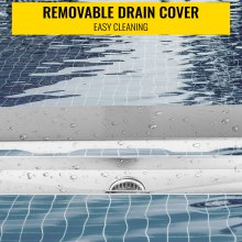 VEVOR Linear Drain 304 Stainless Steel Infinity Drain 36x2.75in Linear Tile Drain 30L/Min High Flow Capacity Invisible Drain With ''V'' Shape Shower Floor Drain For Kitchens, Bathrooms, Garages.