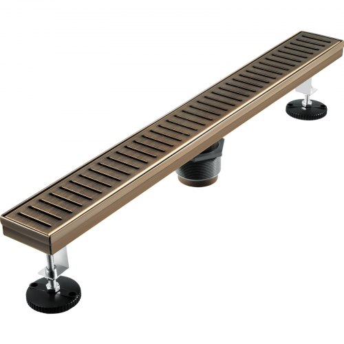 VEVOR Linear Drain 304 Stainless Steel Floor Drain 36x2.75in Linear Tile Drain 30L/Min High Flow Capacity Invisible Drain With ''V'' Shape Shower Floor Drain For Kitchens, Bathrooms, Garages