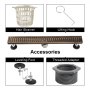 VEVOR Linear Drain 304 Stainless Steel Floor Drain 36x2.75in Linear Tile Drain 30L/Min High Flow Capacity Invisible Drain With ''V'' Shape Shower Floor Drain For Kitchens, Bathrooms, Garages