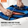 VEVOR 20 st Flat Bungee Cord Set 20 mm Heavy Duty Bungee Straps med S-krok