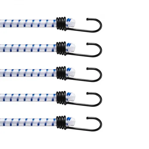 1.8m Extra Long Elastic Bungee Cord With Metal Hooks - 30kg Max Load - GEM Ropes & Ties