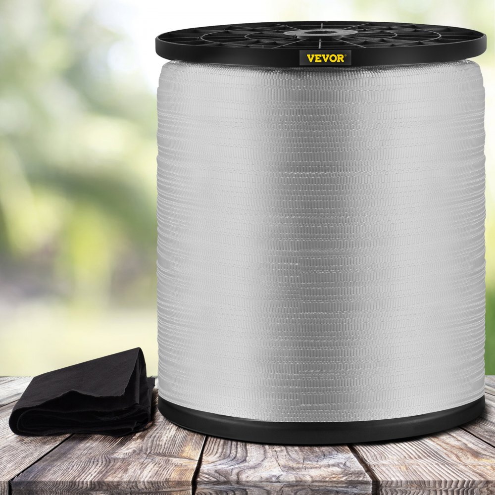 VEVOR 2500Lbs Polyester Pull Tape, 1053' x 3/4" Flat Tape for Wire & Cable Conduit Work Variable Functions, Flat Rope for Pulling/Loading/Packing in Any Weather CONDITON