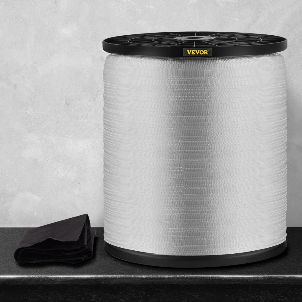 VEVOR 2500Lbs Polyester Pull Tape, 3153' x 3/4" Flat Tape for Wire & Cable Conduit Work Variable Functions, Flat Rope for Pulling/Loading/Packing in Any Weather CONDITON