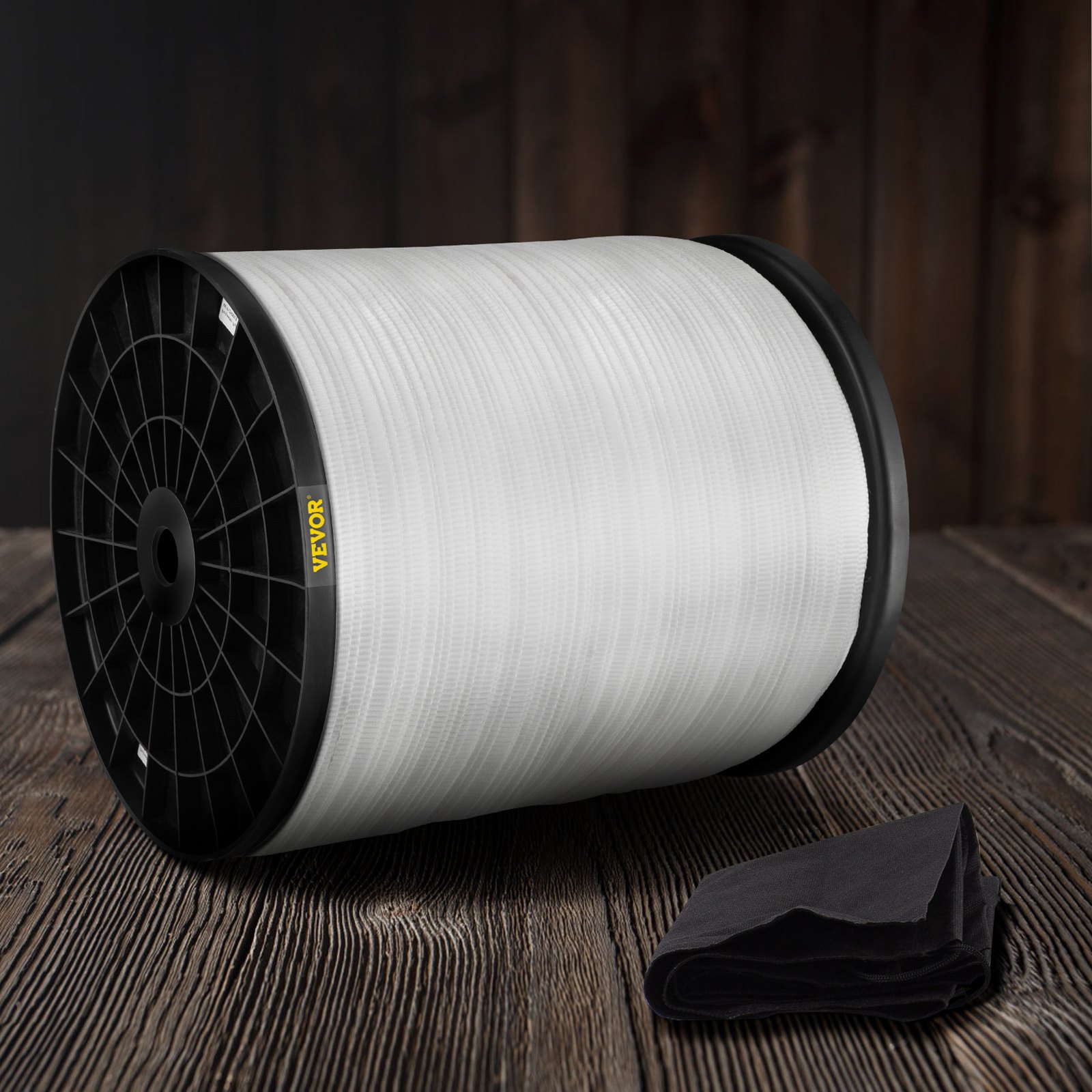 VEVOR 2500Lbs Polyester Pull Tape, 318\' x 3/4\" Flat Tape for Wire & Cable Conduit Work Variable Functions, Flat Rope for Pulling/Loading/Packing in Any Weather CONDITON