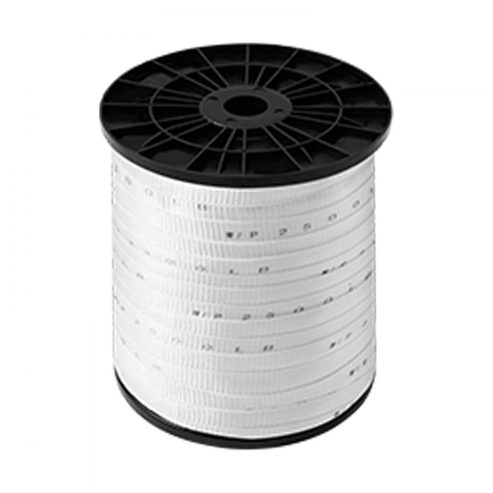 VEVOR Polyester Pull Tape, 1.9 cm x 160.9 m Mule Tape Flat Rope, 1134 kgf Tensile Capacity, Printed Webbing Cable Pulling Tape for Packaging, Gardening, Commercial Electrical, Conduit Work, White