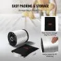 VEVOR Polyester Pull Tape, 3/4" x 528' Mule Tape Flat Rope, 2500 lbf Tensile Capacity, Printed Webbing Cable Pulling Tape for Packaging, Gardening, Commercial Electrical, Conduit Work, White