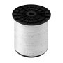 Cinta de tracción de poliéster VEVOR, 19 mm x 327 m, cuerda plana, capacidad de tensión de 1137 kg, cinta impresa para tendido de cables, ideal para embalaje, jardinería, electricidad comercial y conductos, color blanco