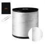 VEVOR polyester pull tape 6000 lb spool with storage bag and paperclip for scale.