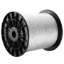 VEVOR Polyester Pull Tape, 3/4" x 318' Mule Tape Flat Rope, 2500 lbf Tensile Capacity, Printed Webbing Cable Pulling Tape for Packaging, Gardening, Commercial Electrical, Conduit Work, White