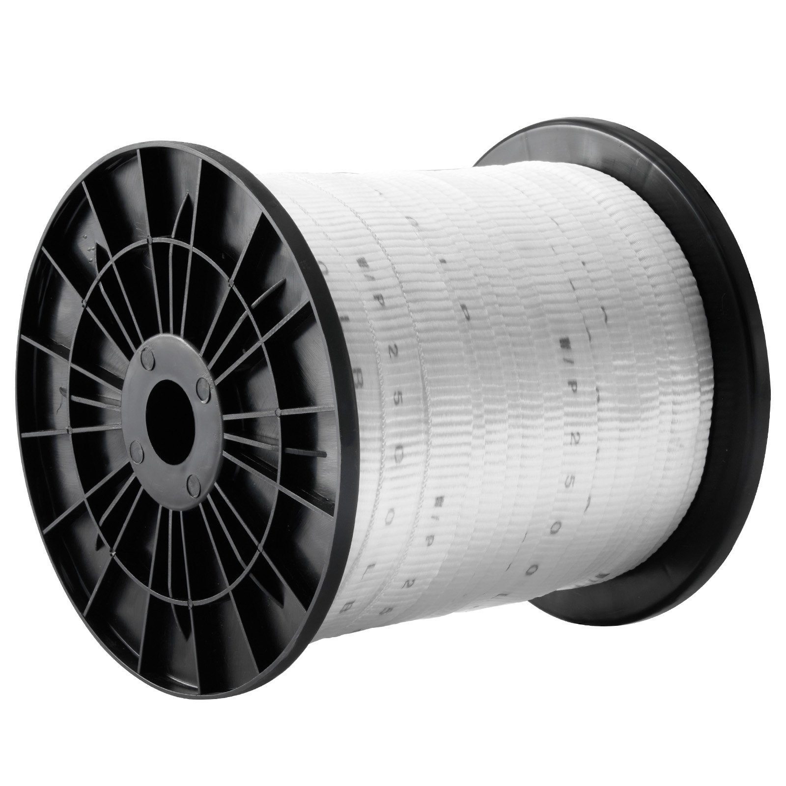 VEVOR Polyester Pull Tape, 3/4" x 318' Mule Tape Flat Rope, 2500 lbf Tensile Capacity, Printed Webbing Cable Pulling Tape for Packaging, Gardening, Commercial Electrical, Conduit Work, White