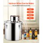 VEVOR Moonshine Still 13 Gal Water Alcohol Distiller Brewing Kit Stainless Steel