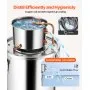 VEVOR Alcohol Still, 5 Gal / 19 L Stainless Steel Water Alcohol Distiller with Copper Coil, Home Brewing Refining Fermentation Kit with Thermometer, for Wine Whisky Brandy, Silver
