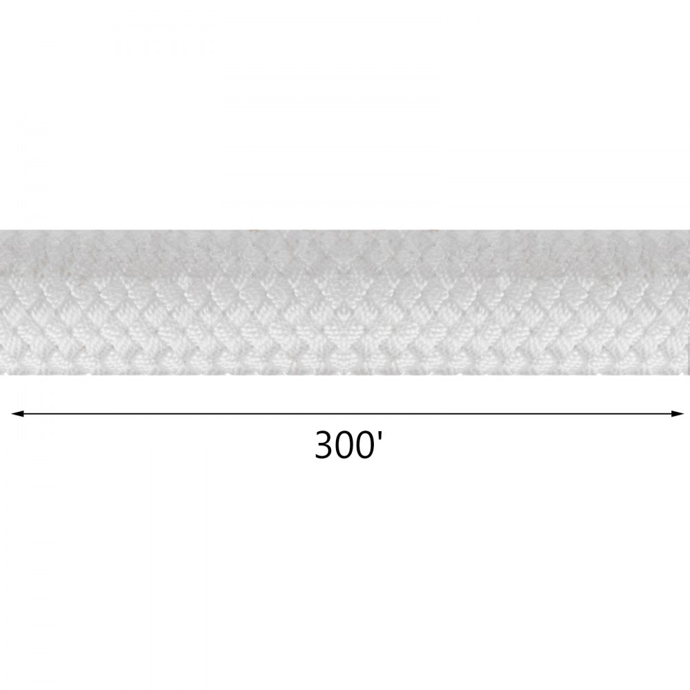 VEVOR 3/8 Inch Double Braid Polyester Rope 300FT Nylon Pulling Rope 660LBS High Force Polyester Load Sailing Rope for Arborist Gardening Marine