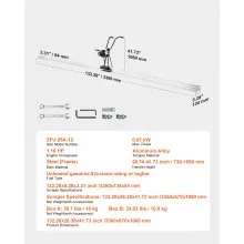 VEVOR  4 Stroke Concrete Power Screed Cement Finishing Float 12 ft Blade Board